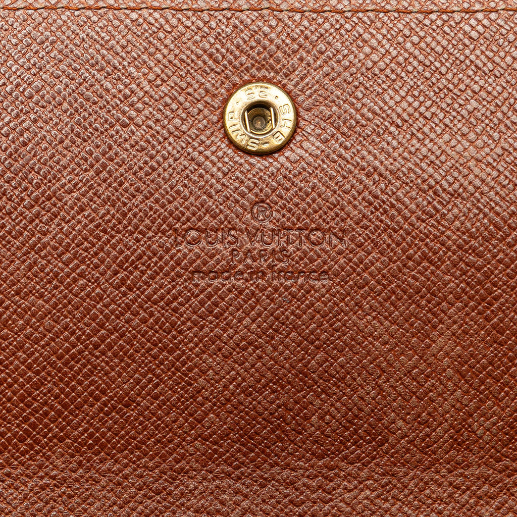 Louis Vuitton Monogram Sarah Long Wallet