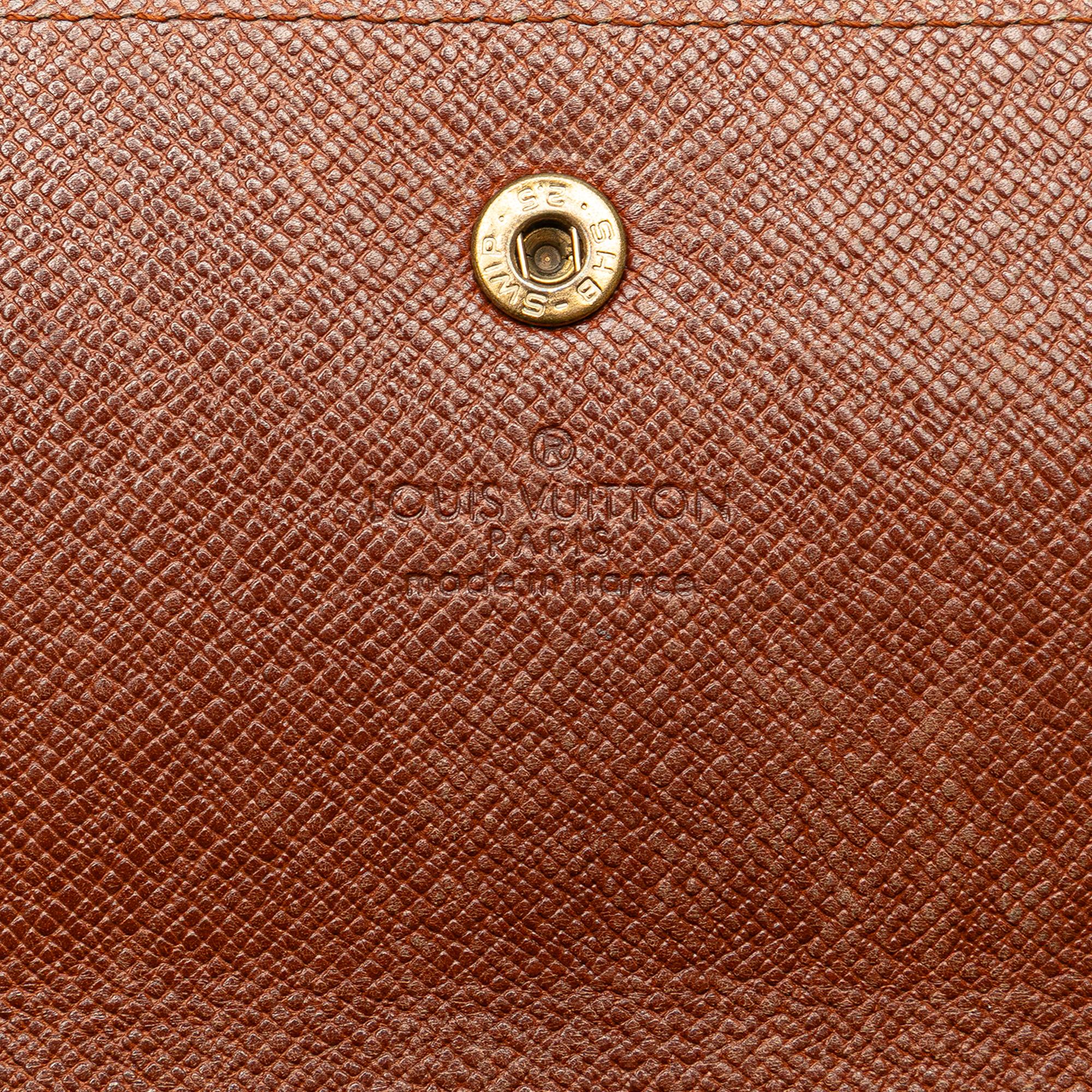 Louis Vuitton Monogram Sarah Long Wallet