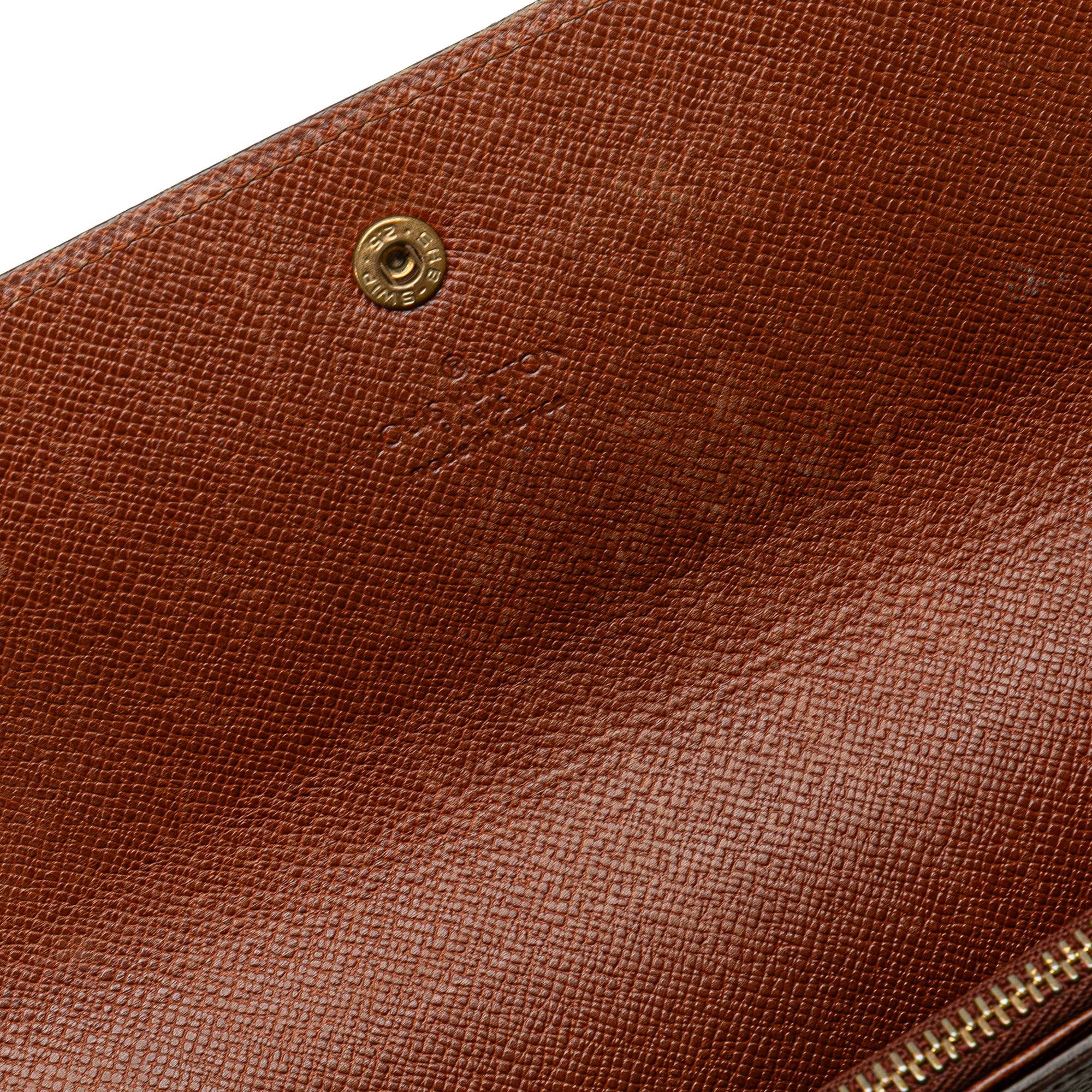 Louis Vuitton Monogram Sarah Long Wallet