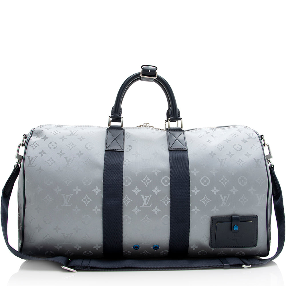 Louis Vuitton Monogram Satellite Bandouliere Keepall 50 Duffel Bag (SHF-20808)