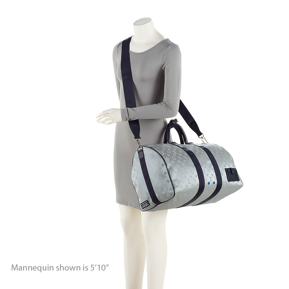 Louis Vuitton Monogram Satellite Bandouliere Keepall 50 Duffel Bag (SHF-20808)