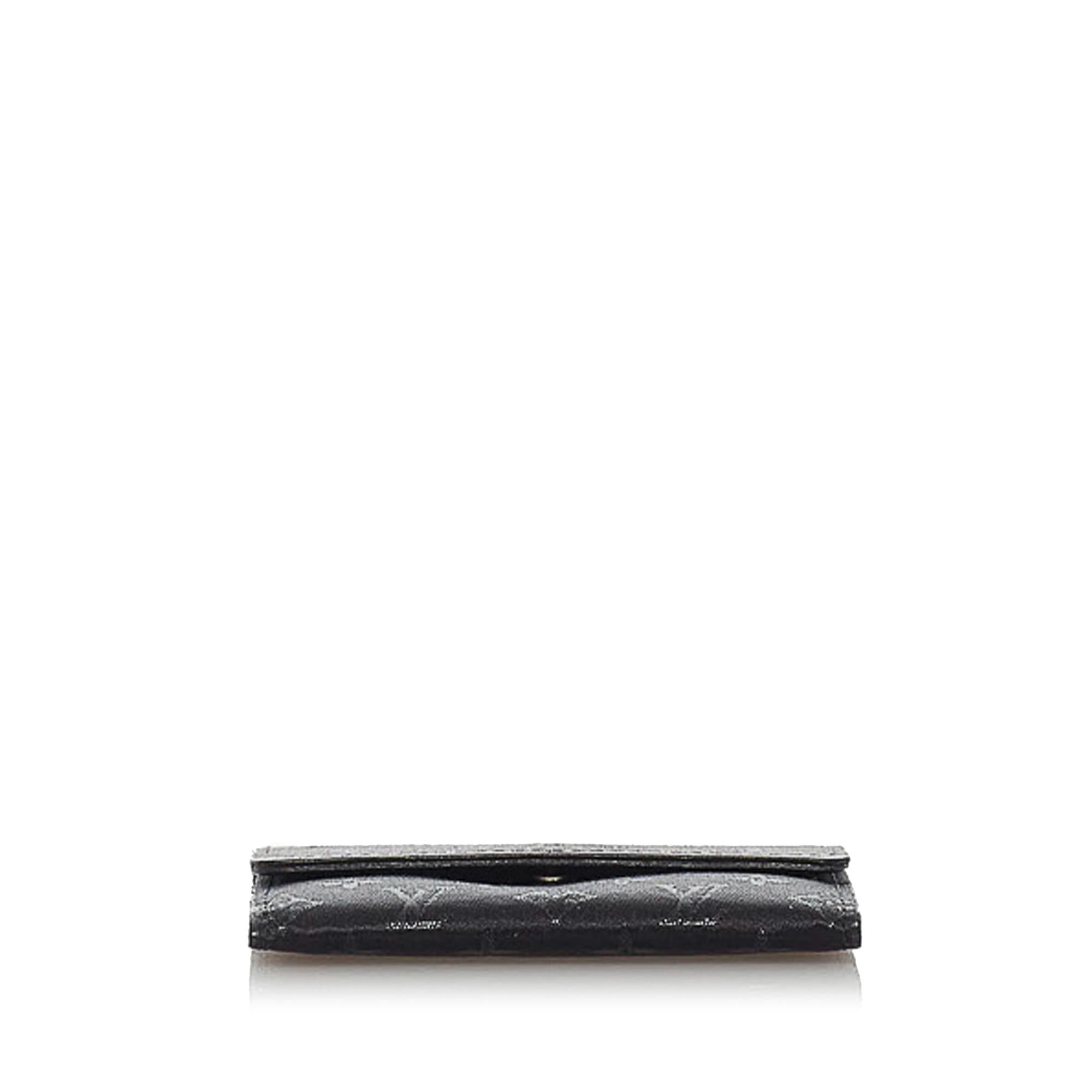 Louis Vuitton Monogram Satin Porte Monnaie Billets (SHG-29295)