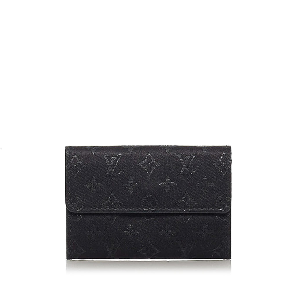 Louis Vuitton Monogram Satin Porte Monnaie Billets (SHG-29295)
