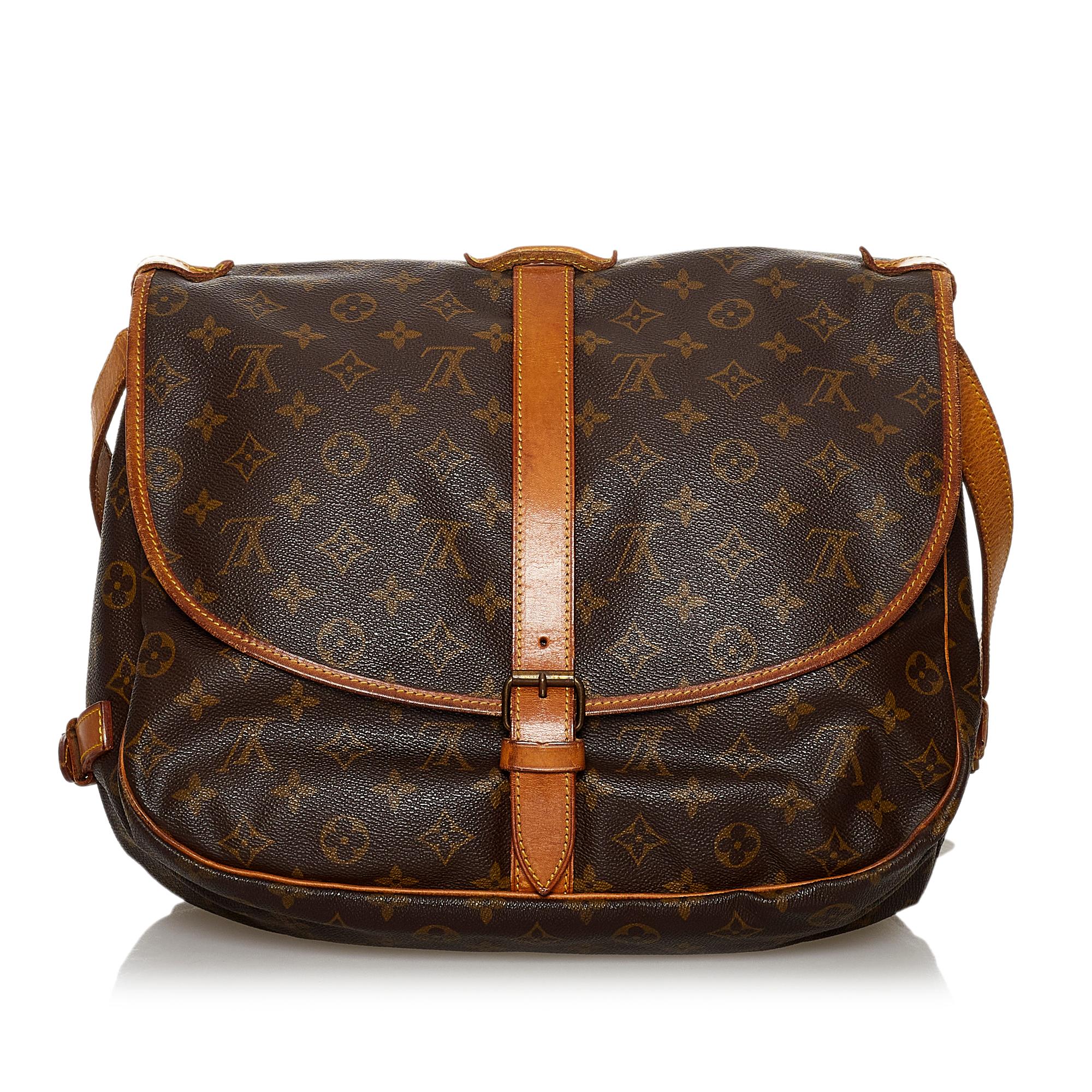 Louis Vuitton Monogram Saumur 25 (SHG-29783)