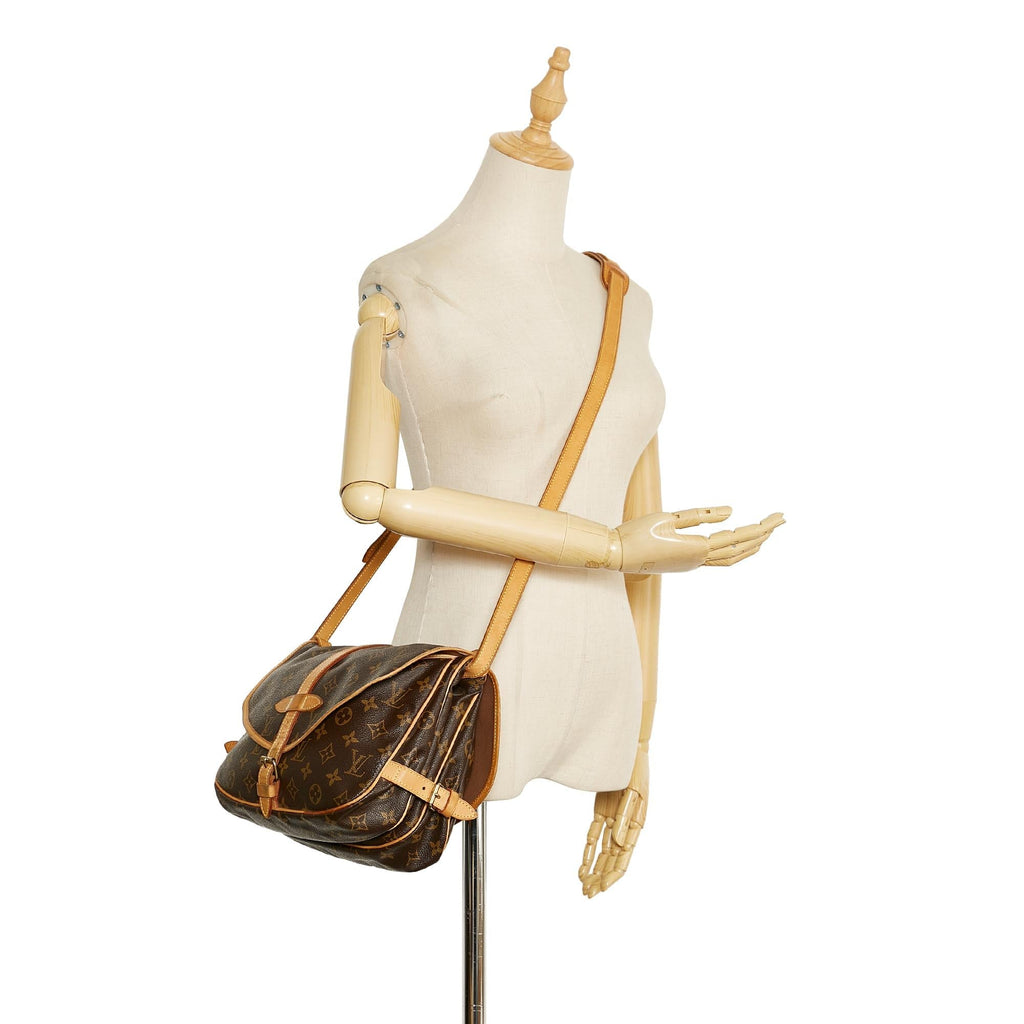 Louis Vuitton Monogram Saumur 30 (SHG-gTD124)