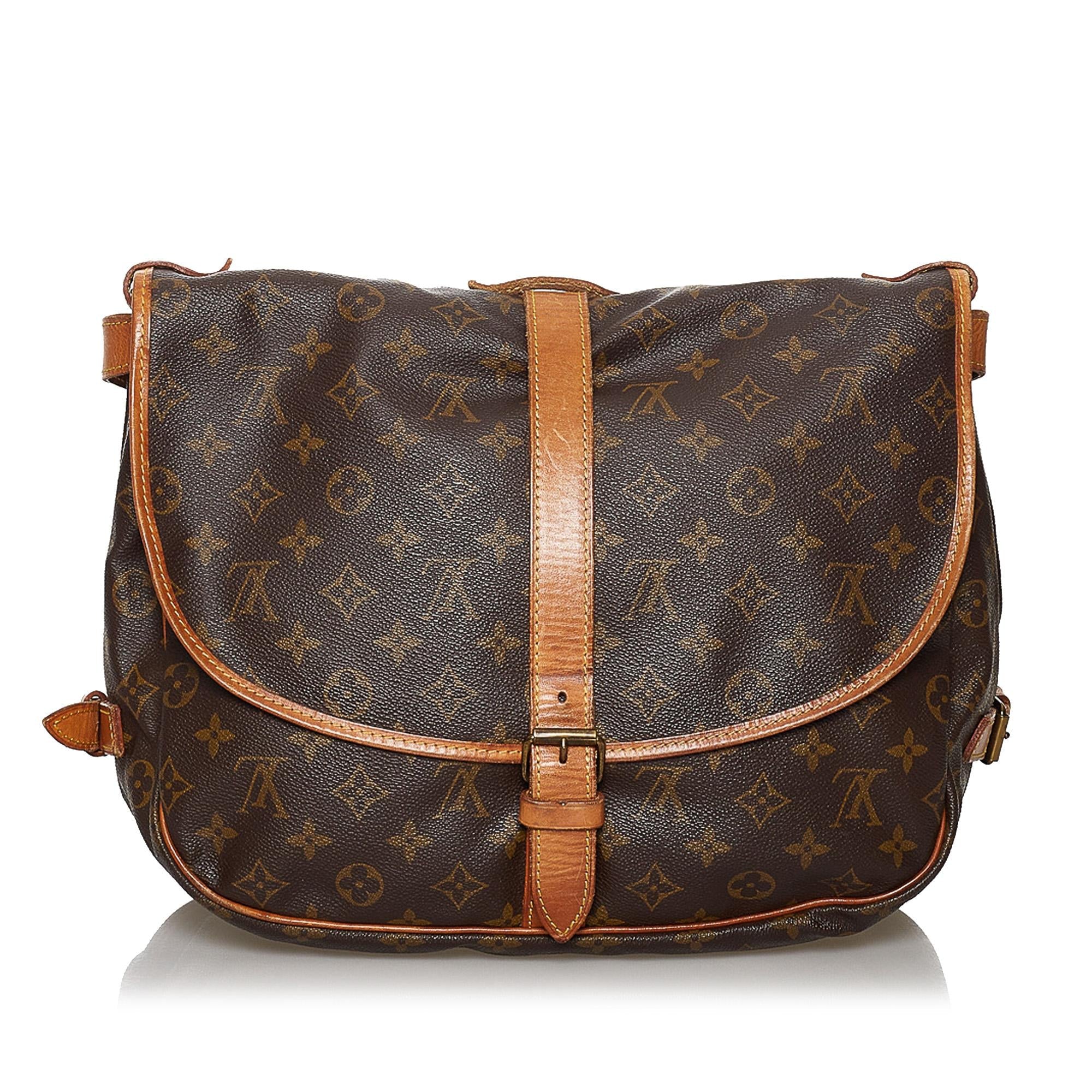 Louis Vuitton Monogram Saumur 35 (SHG-29910)