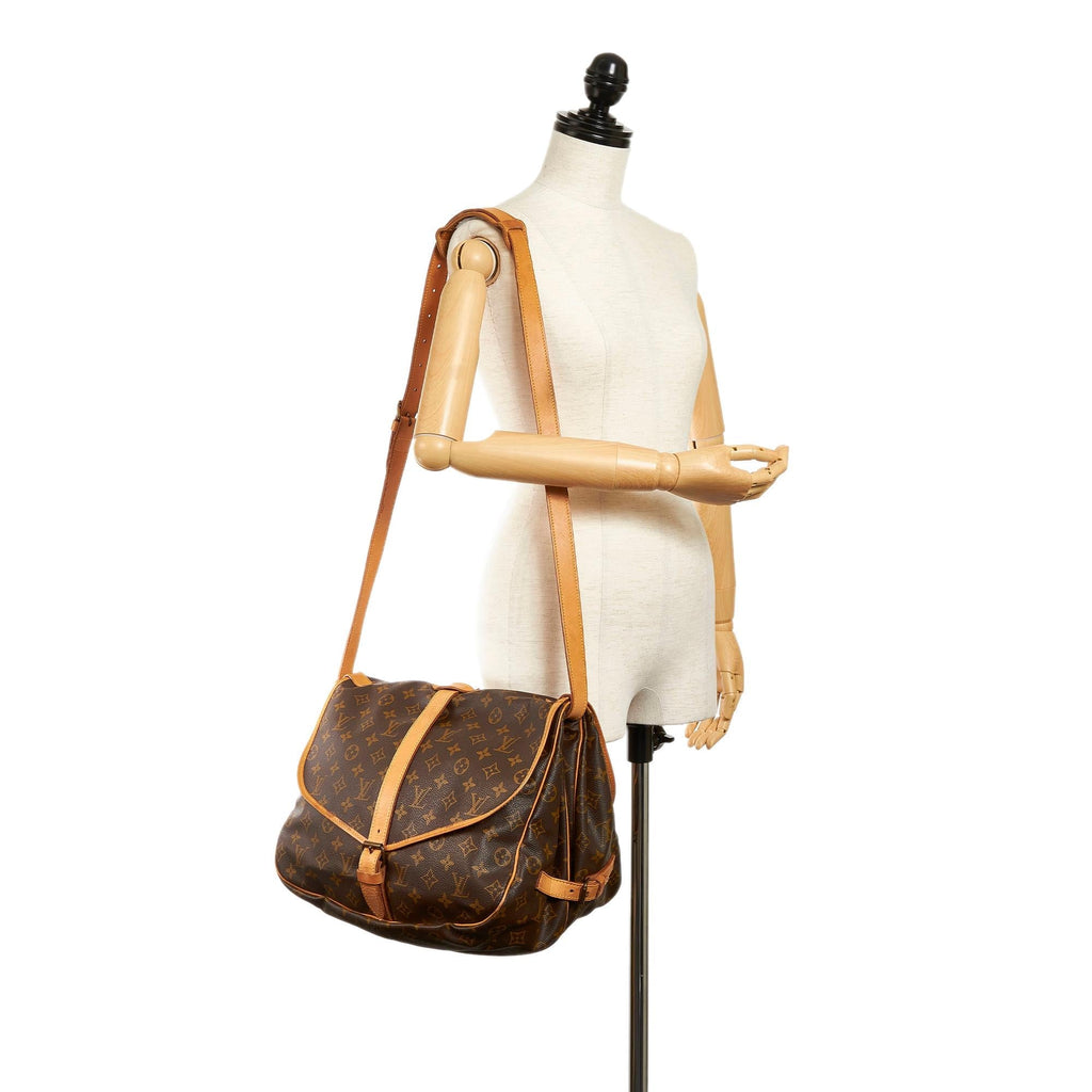Louis Vuitton Monogram Saumur 35 (SHG-31101)