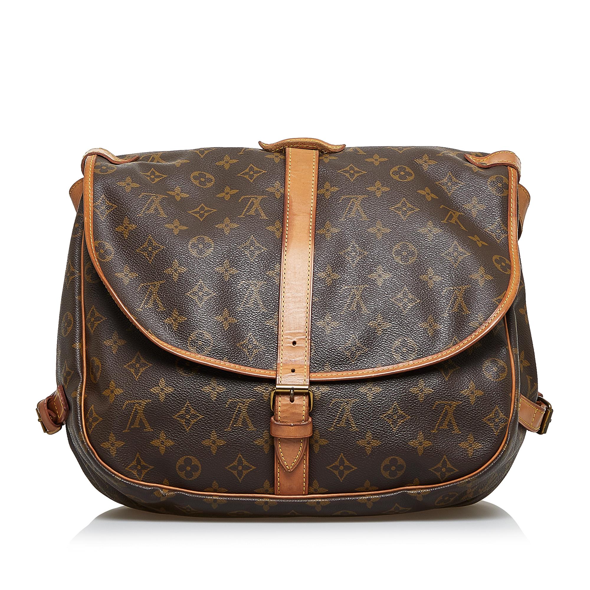 Louis Vuitton Monogram Saumur 35 (SHG-Hp526P)