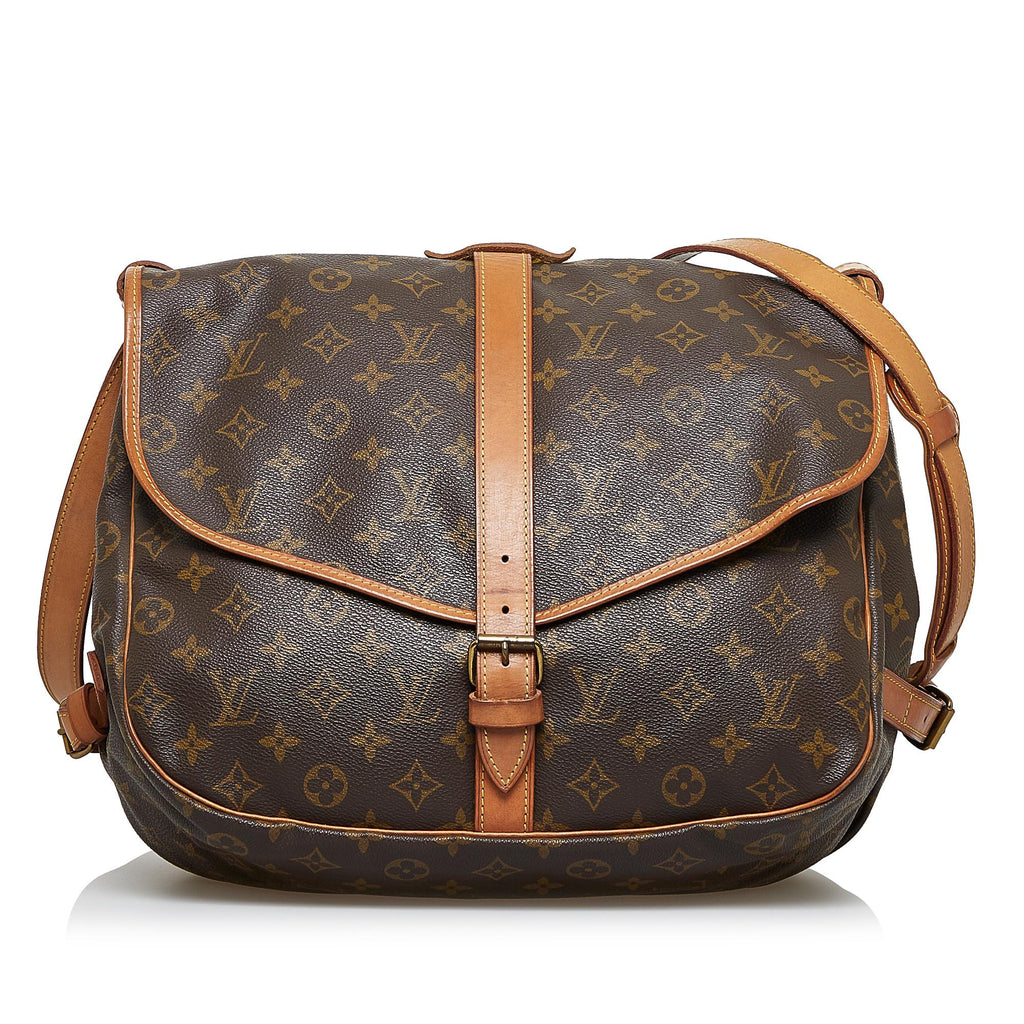 Louis Vuitton Monogram Saumur 35 (SHG-Hp526P)
