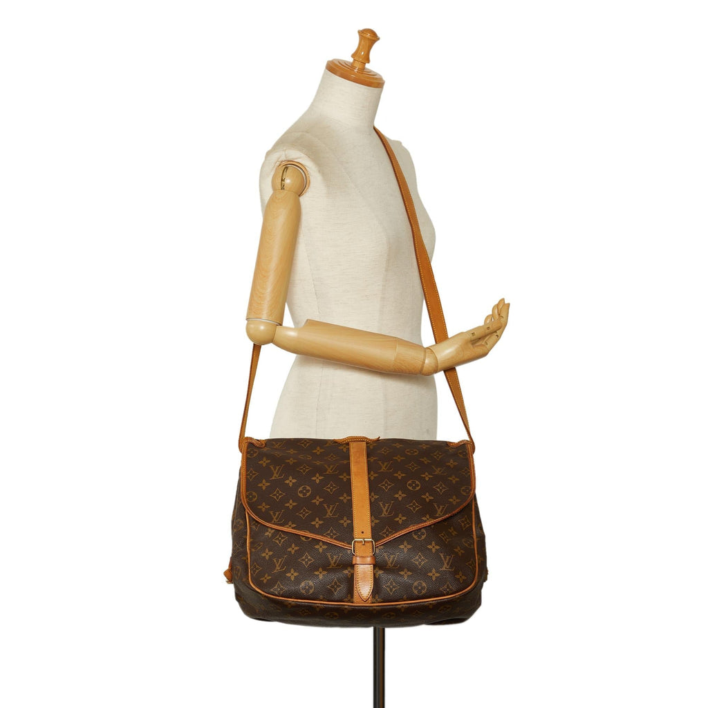 Louis Vuitton Monogram Saumur 35 (SHG-DXtvnY)