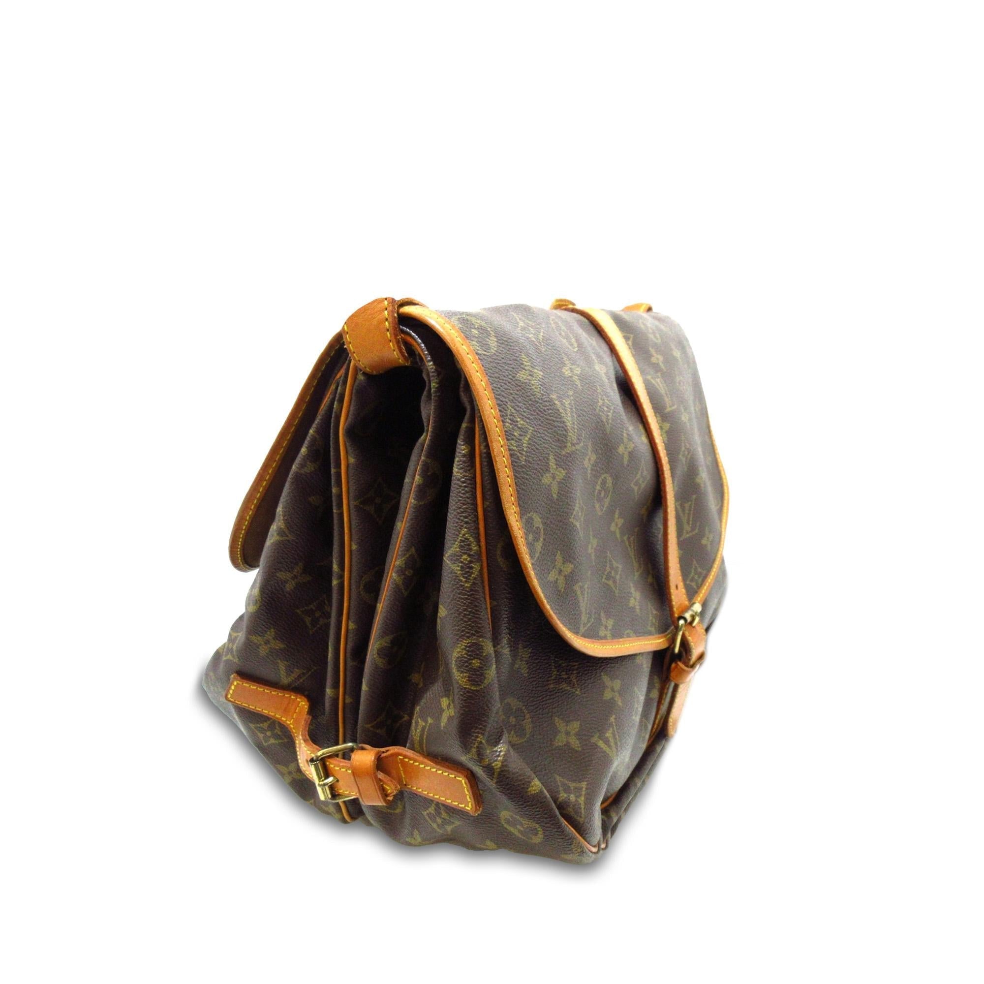 Louis Vuitton Monogram Saumur 35 (SHG-qtv6cY)
