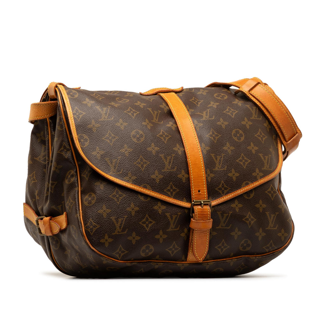 Louis Vuitton Monogram Saumur 35 (SHG-dGcr9j)