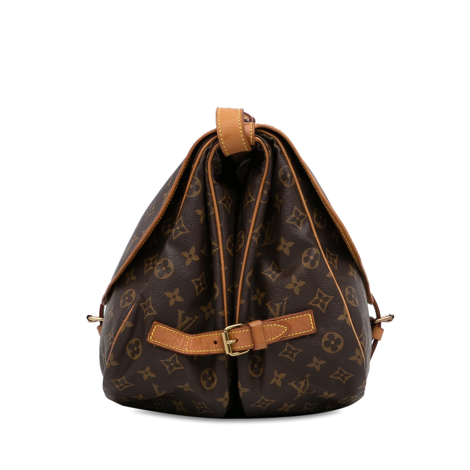 Louis Vuitton Monogram Saumur 35 (SHG-16gCnD)