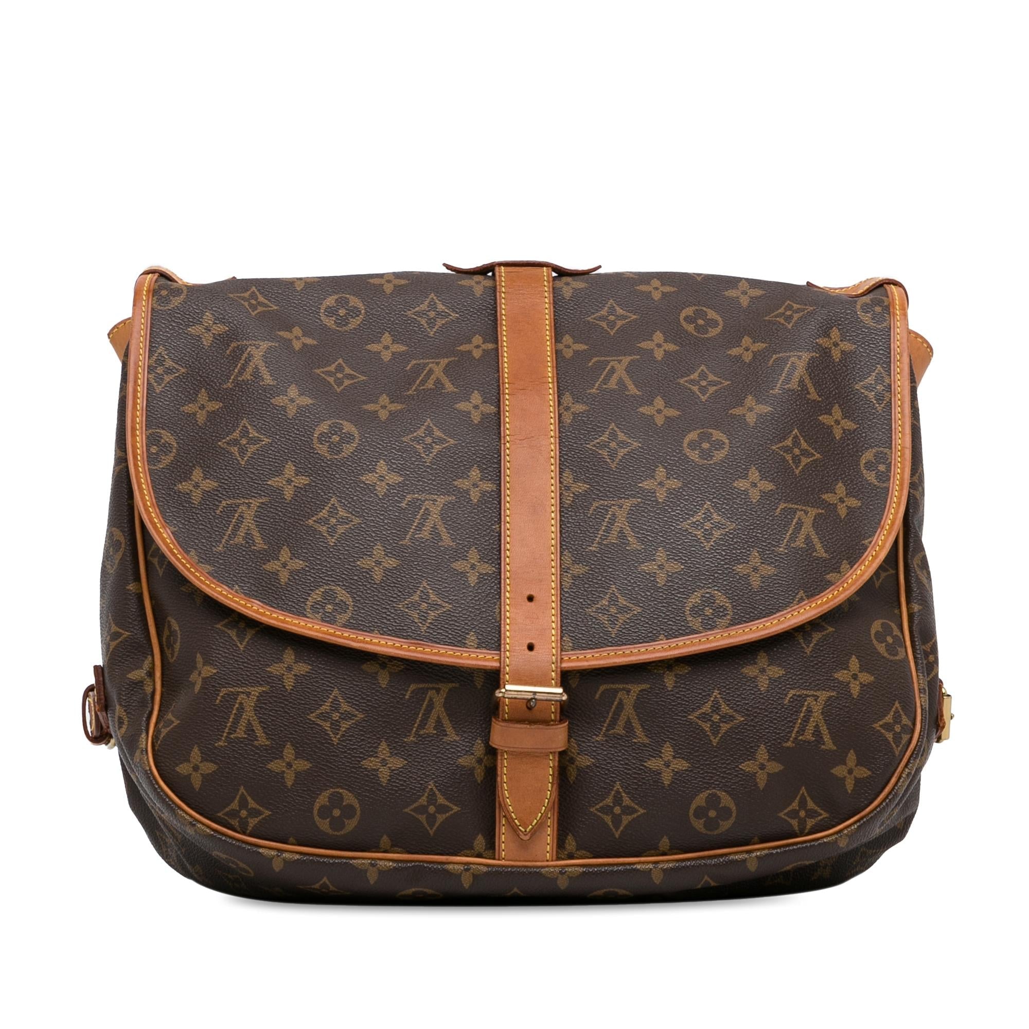 Louis Vuitton Monogram Saumur 35 (SHG-16gCnD)