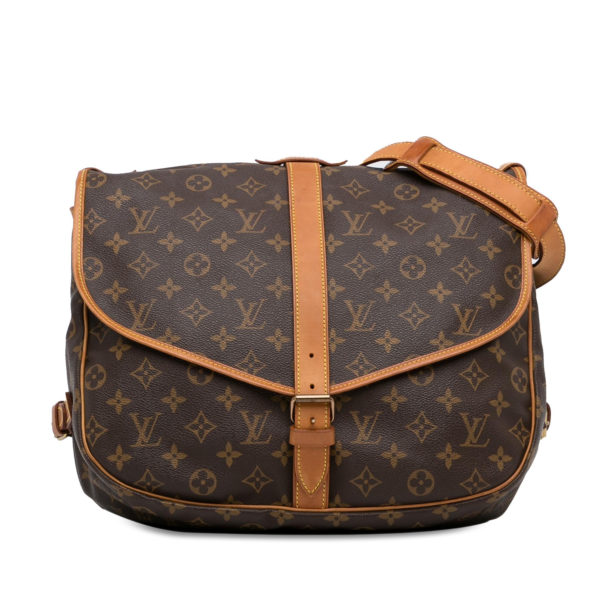 Louis Vuitton Monogram Saumur 35 (SHG-16gCnD)