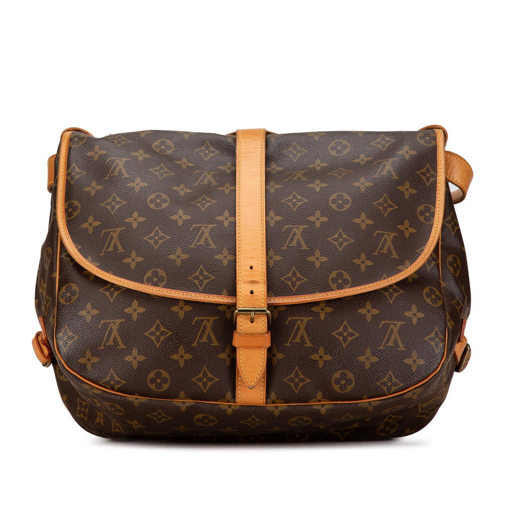 Louis Vuitton Monogram Saumur 35 (SHG-gxGFFv)