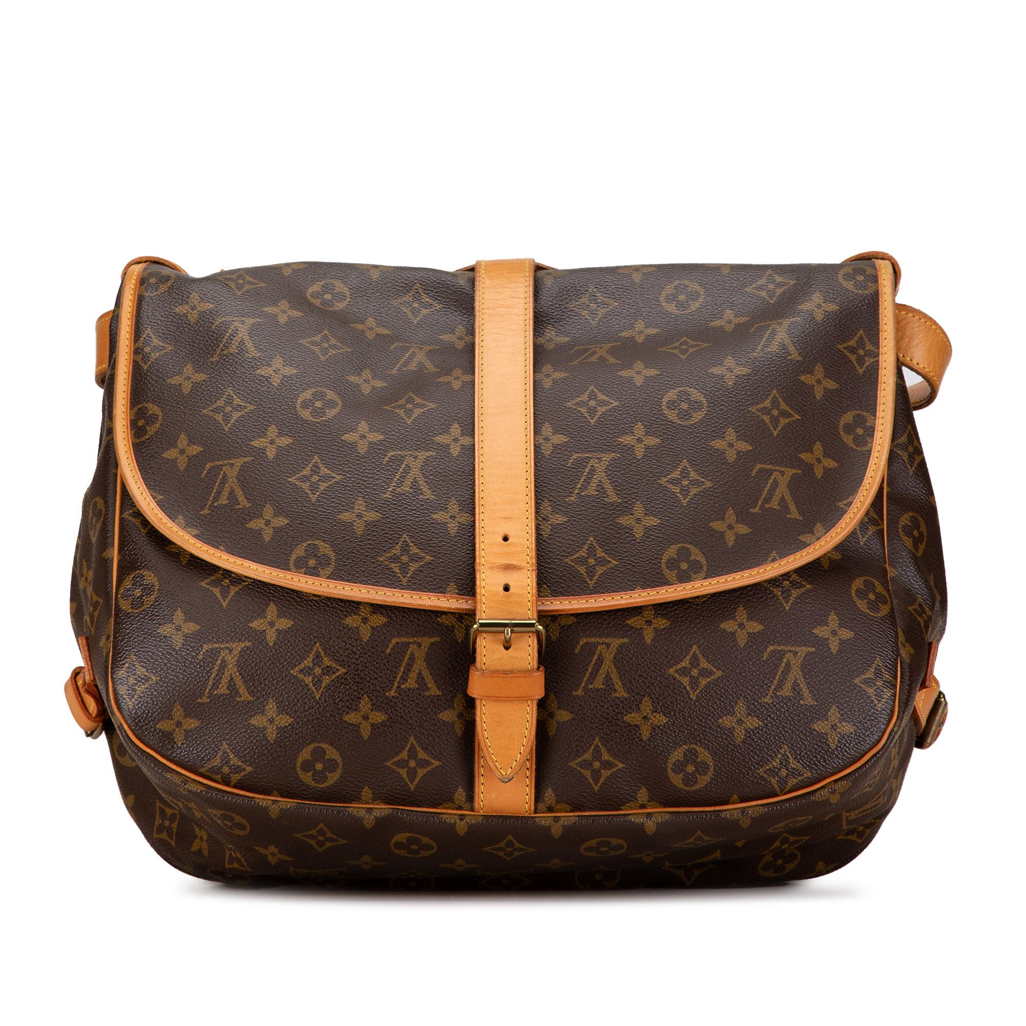 Louis Vuitton Monogram Saumur 35 (SHG-gxGFFv)