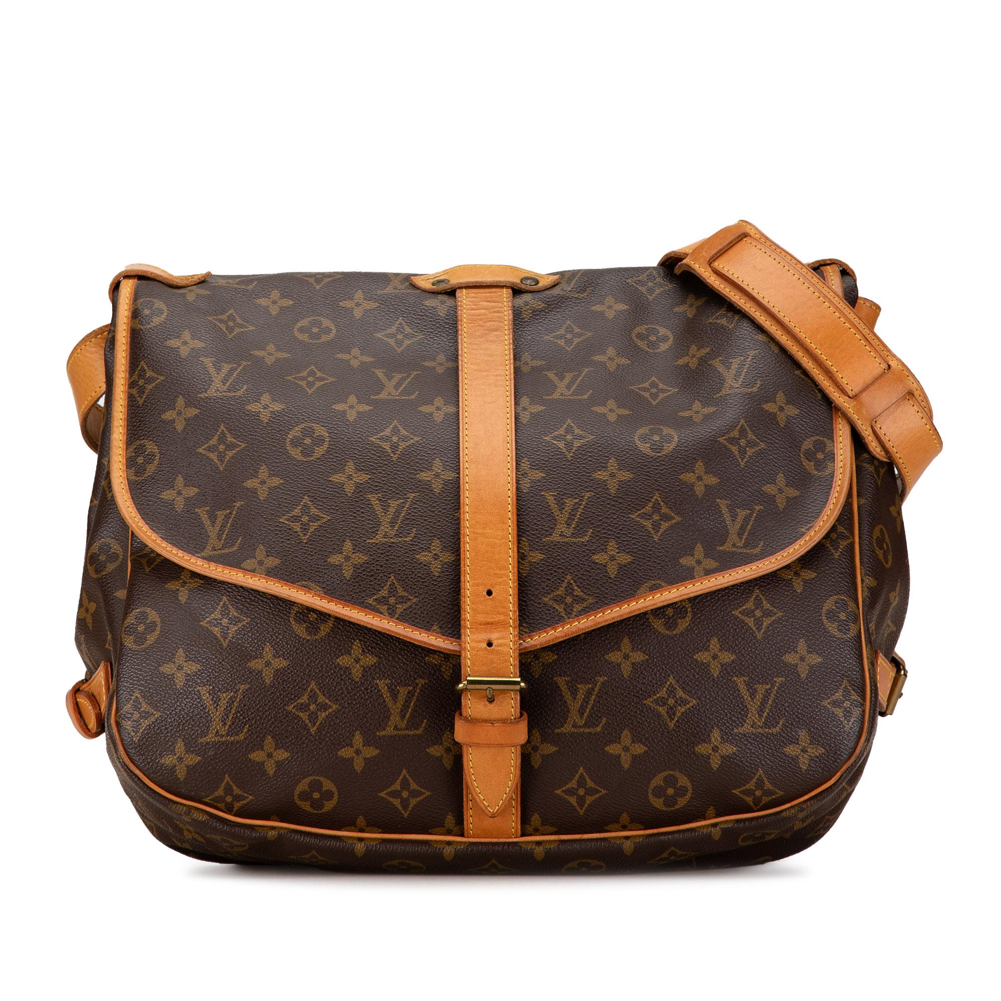 Louis Vuitton Monogram Saumur 35 (SHG-gxGFFv)