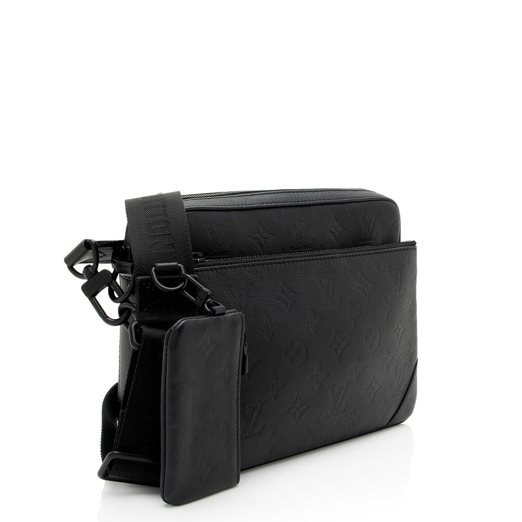 Louis Vuitton Monogram Shadow Calfskin Trio Messenger