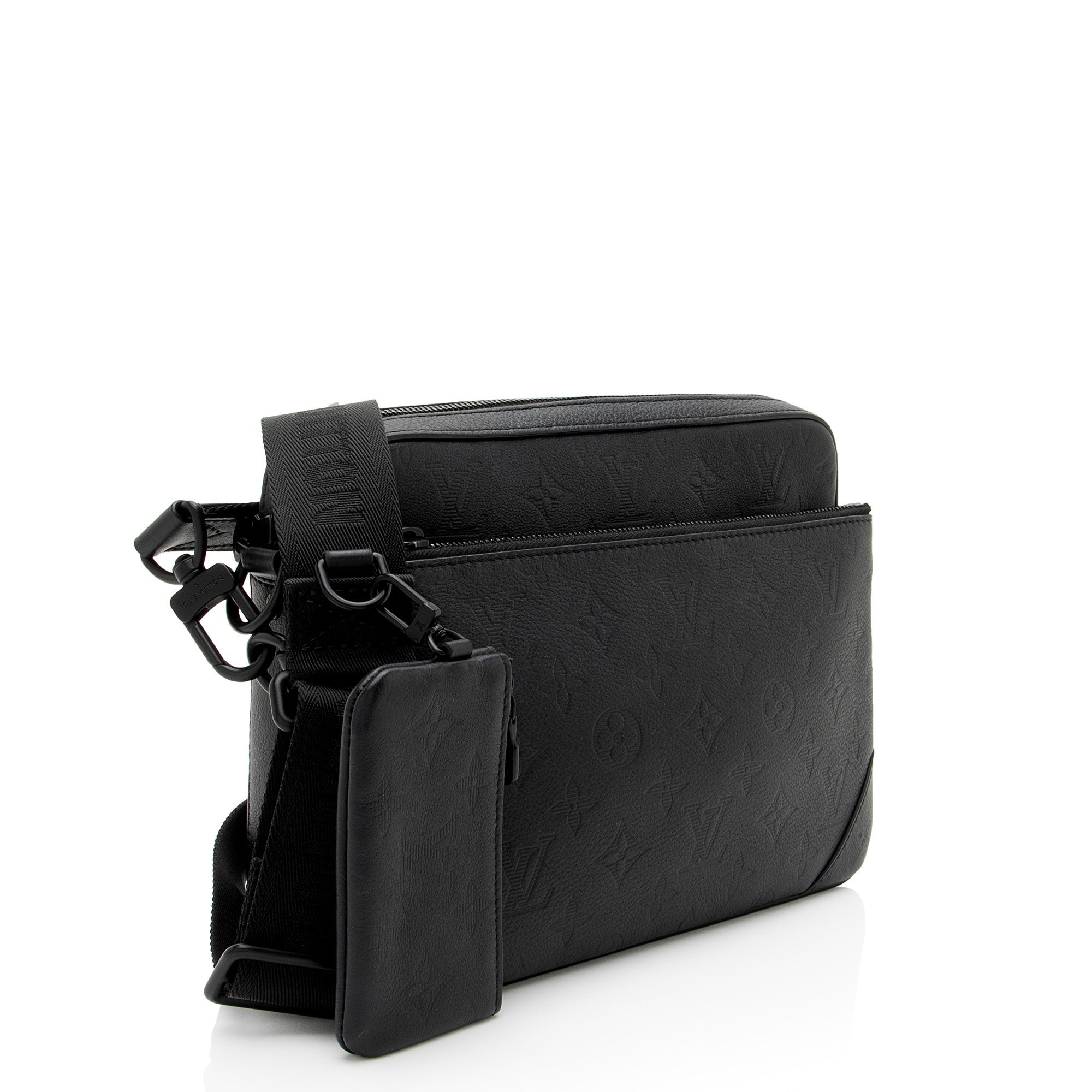 Louis Vuitton Monogram Shadow Calfskin Trio Messenger