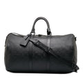 Louis Vuitton Monogram Shadow Keepall Bandouliere 50 (SHG-eCxY7D)