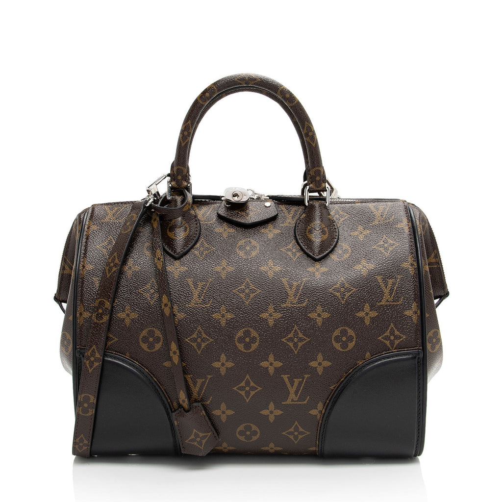 Louis Vuitton Monogram Shine Canvas Doc PM Satchel (SHF-Ujo1me)