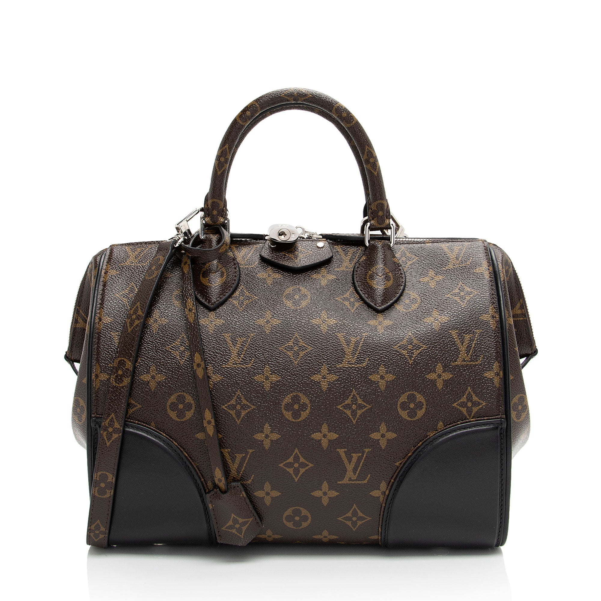 Louis Vuitton Monogram Shine Canvas Doc PM Satchel (SHF-Ujo1me)
