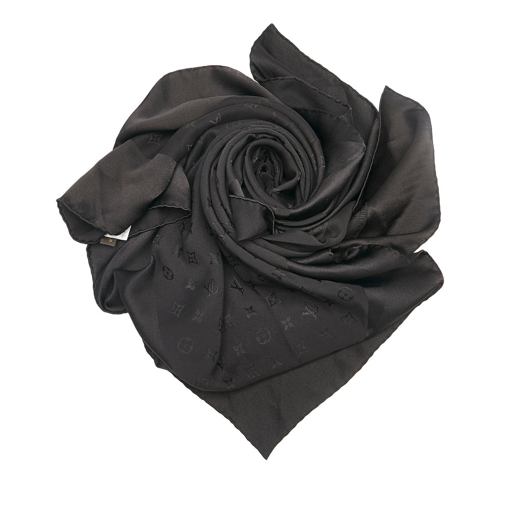 Louis Vuitton Monogram Silk Scarf (SHG-34458)