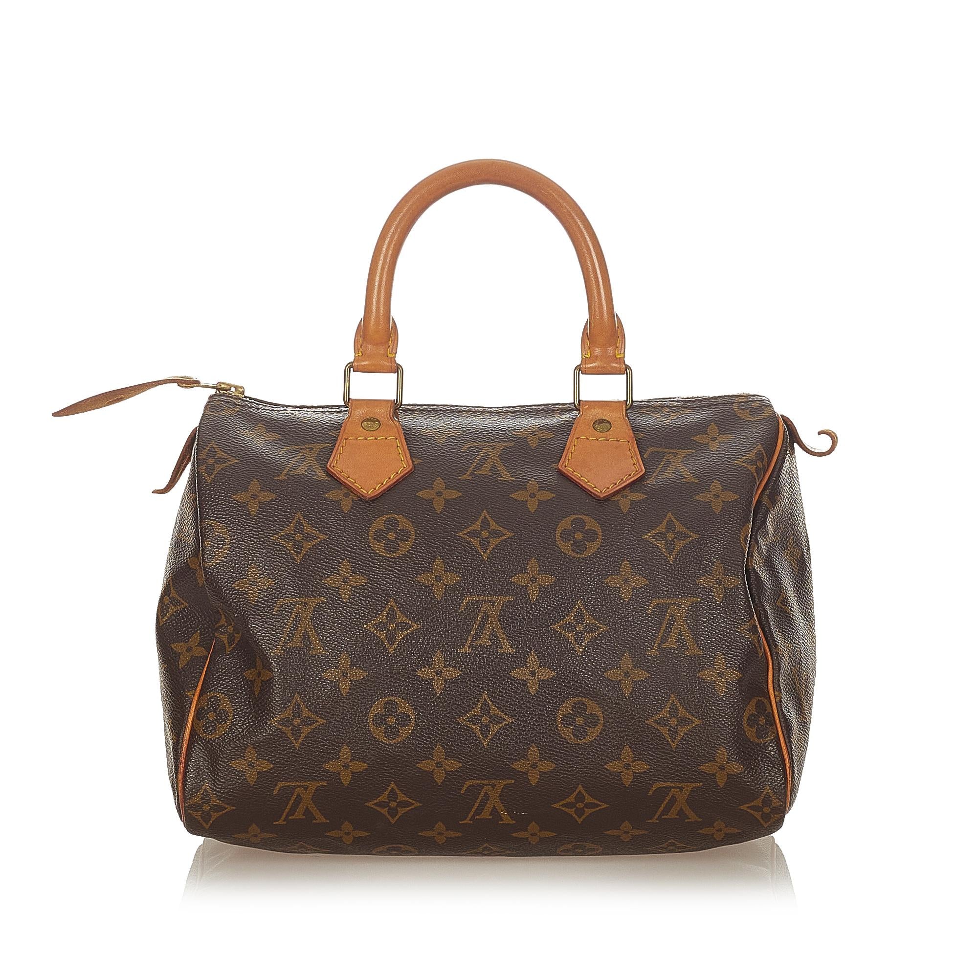 Louis Vuitton Monogram Speedy 25 (SHG-24123)