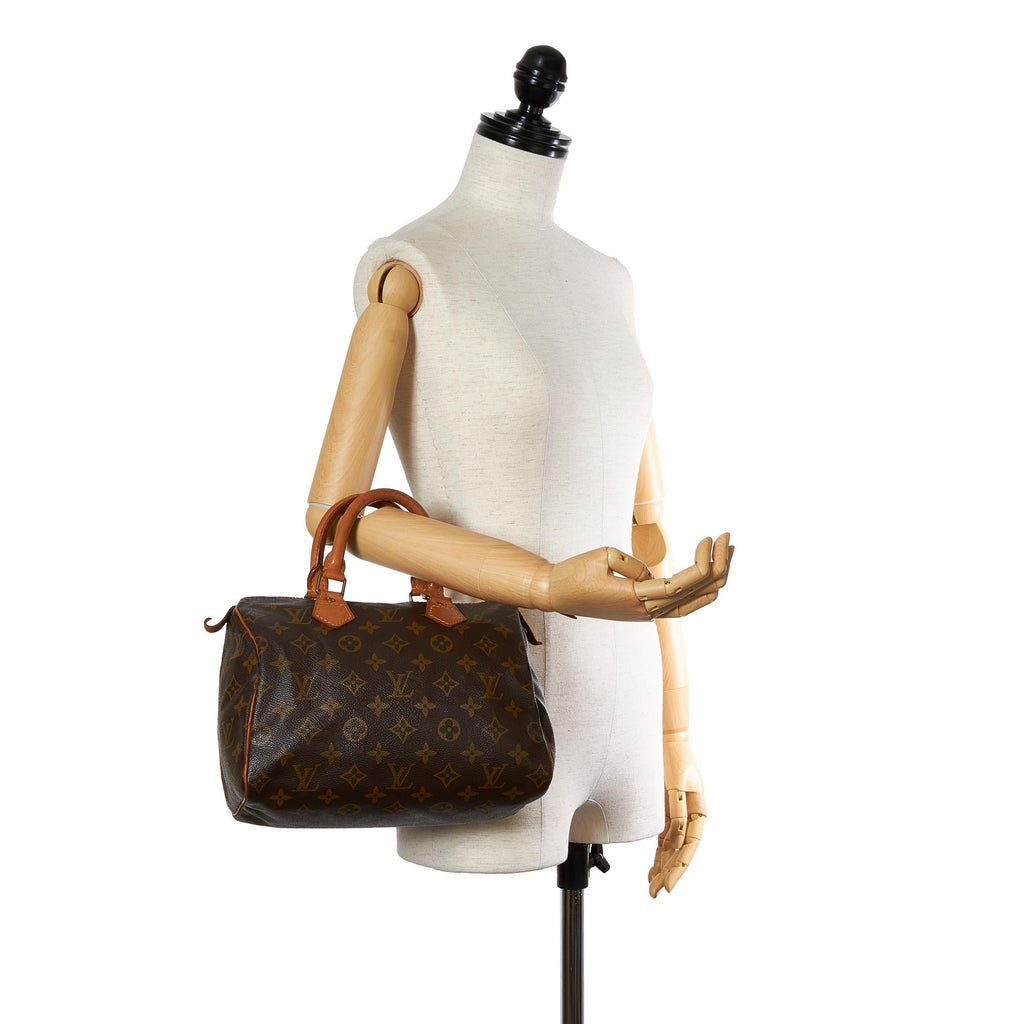 Louis Vuitton Monogram Speedy 25 (SHG-24123)
