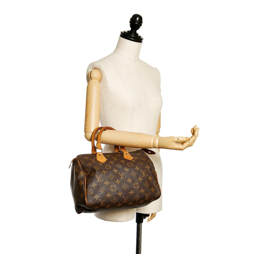 Louis Vuitton Monogram Speedy 25 (SHG-28621)