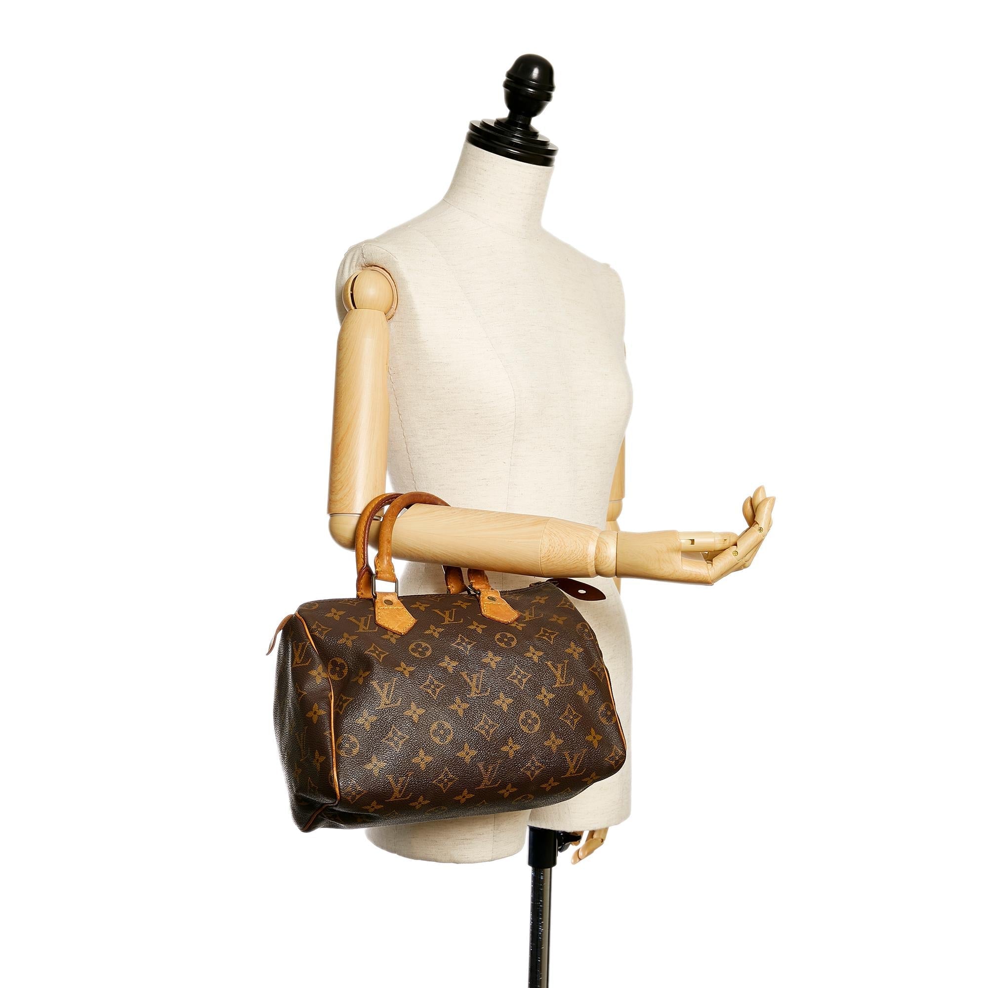 Louis Vuitton Monogram Speedy 25 (SHG-28621)