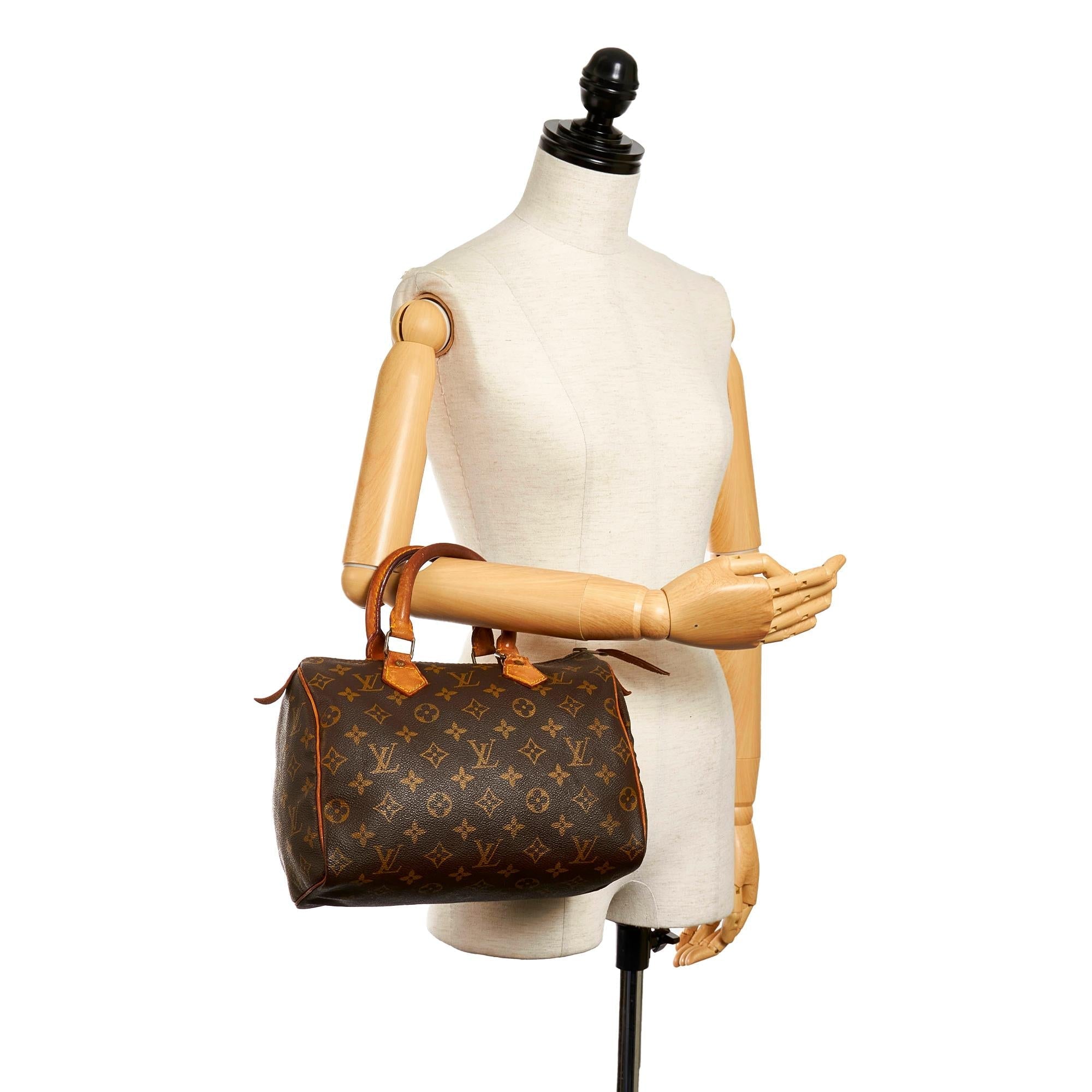 Louis Vuitton Monogram Speedy 25 (SHG-29630)