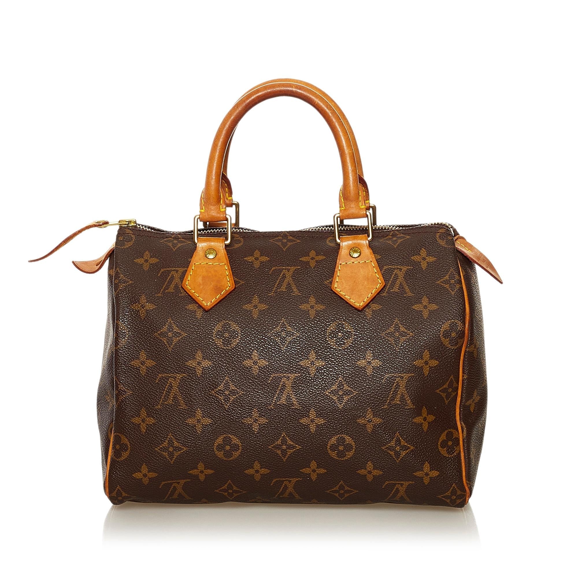 Louis Vuitton Monogram Speedy 25 (SHG-35136)