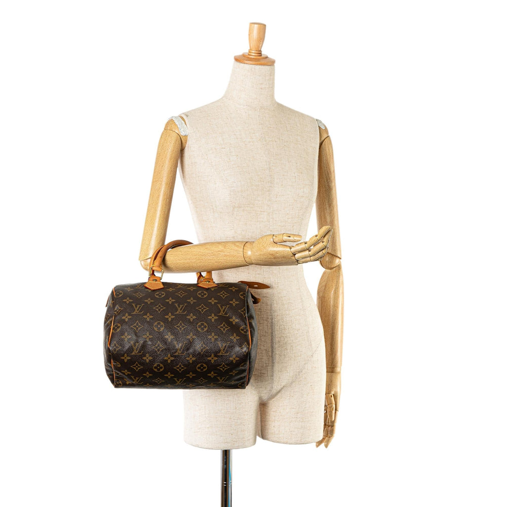 Louis Vuitton Monogram Speedy 25 (SHG-pbklvx)
