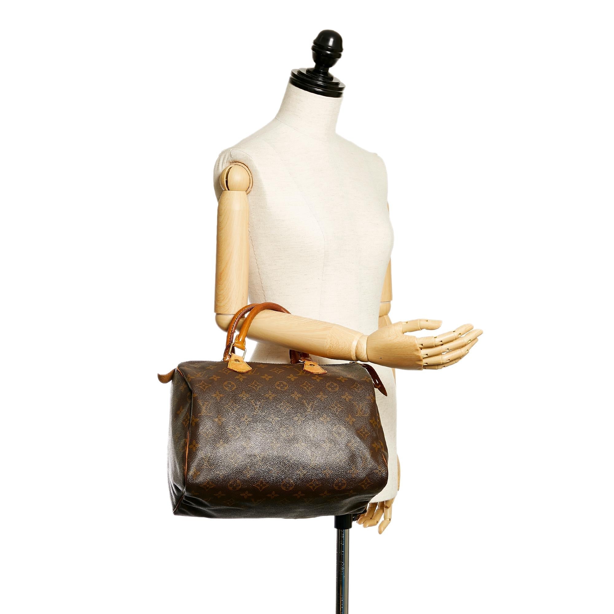 Louis Vuitton Monogram Speedy 30 (SHG-28213)