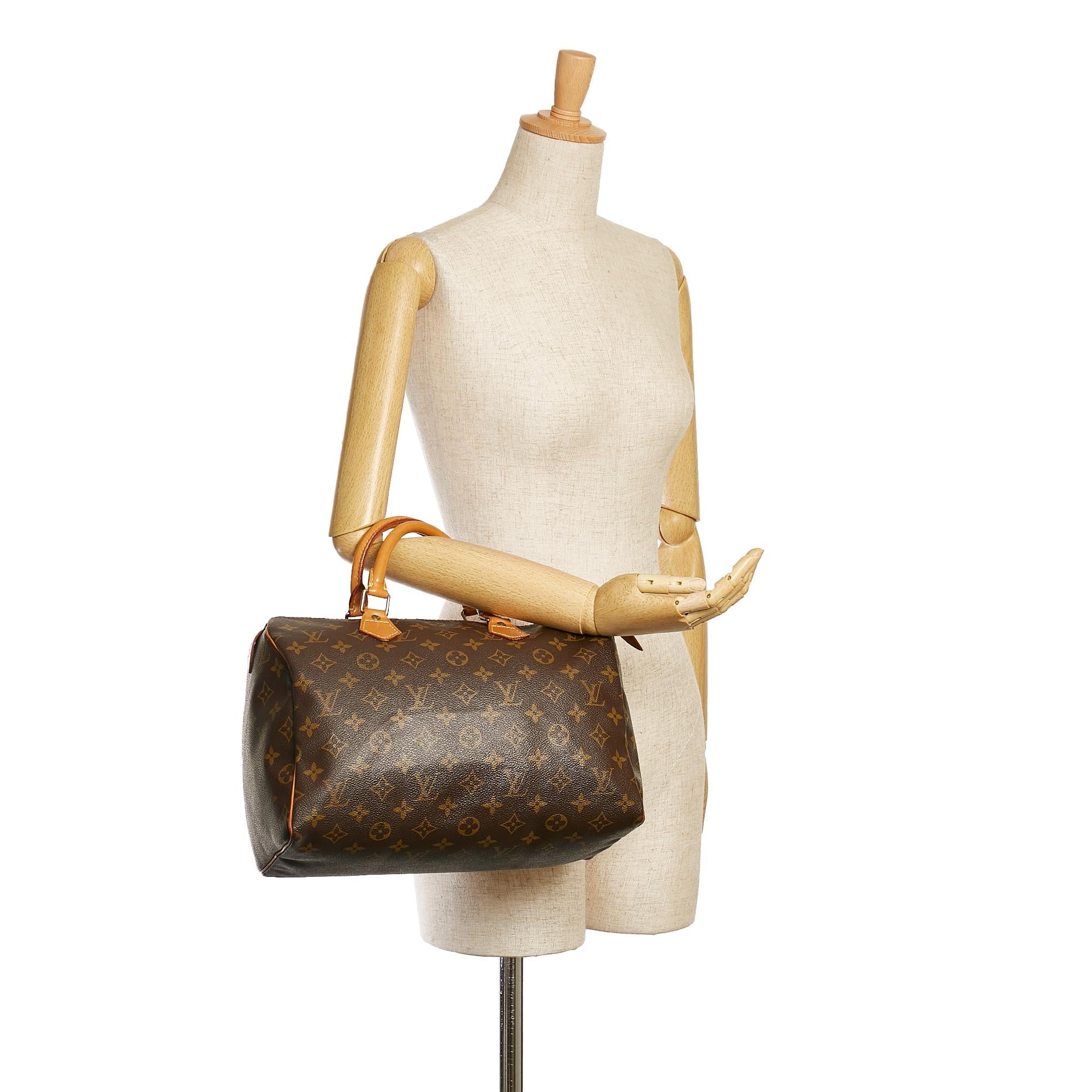 Louis Vuitton Monogram Speedy 30 (SHG-35100)