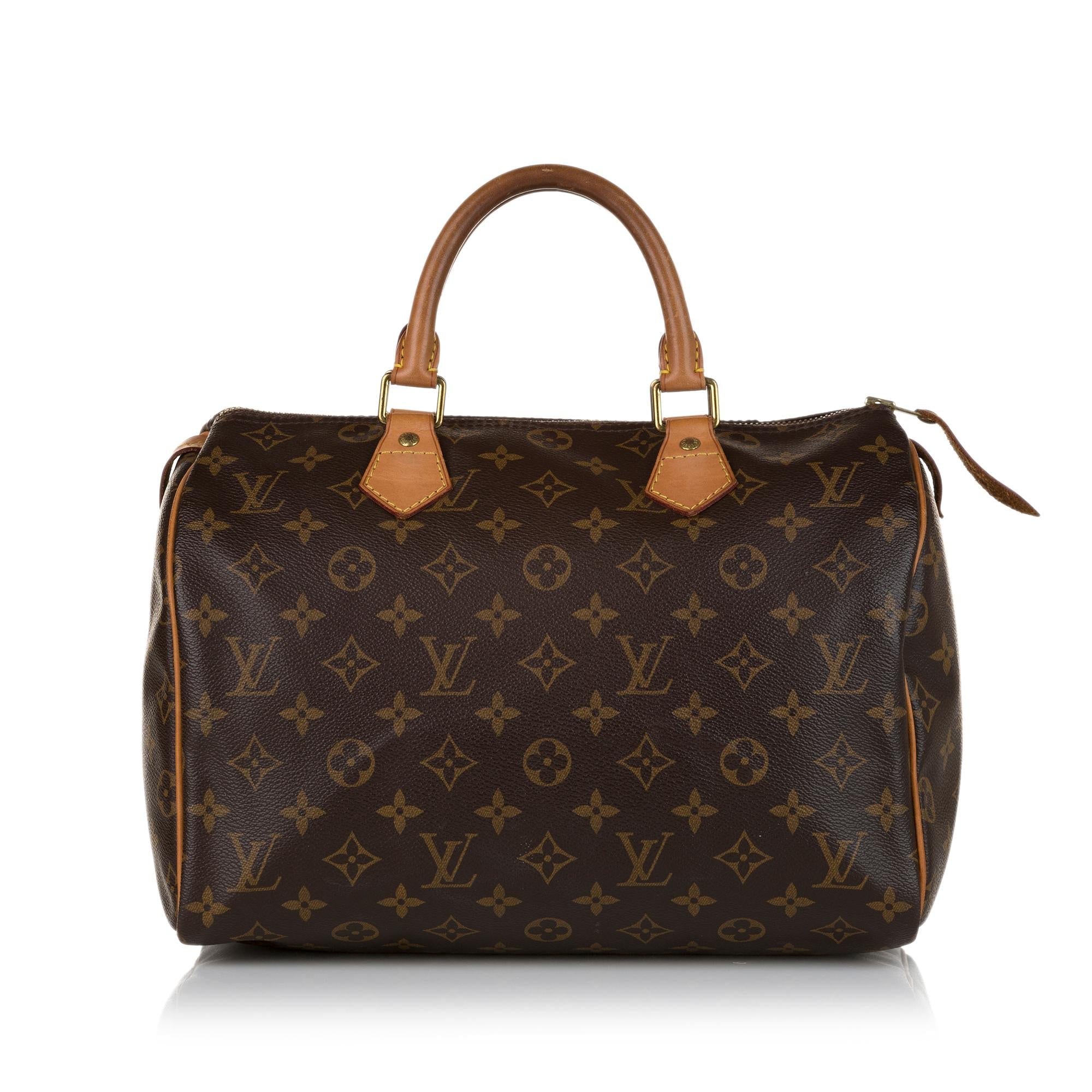 Louis Vuitton Monogram Speedy 30 (SHG-35146)