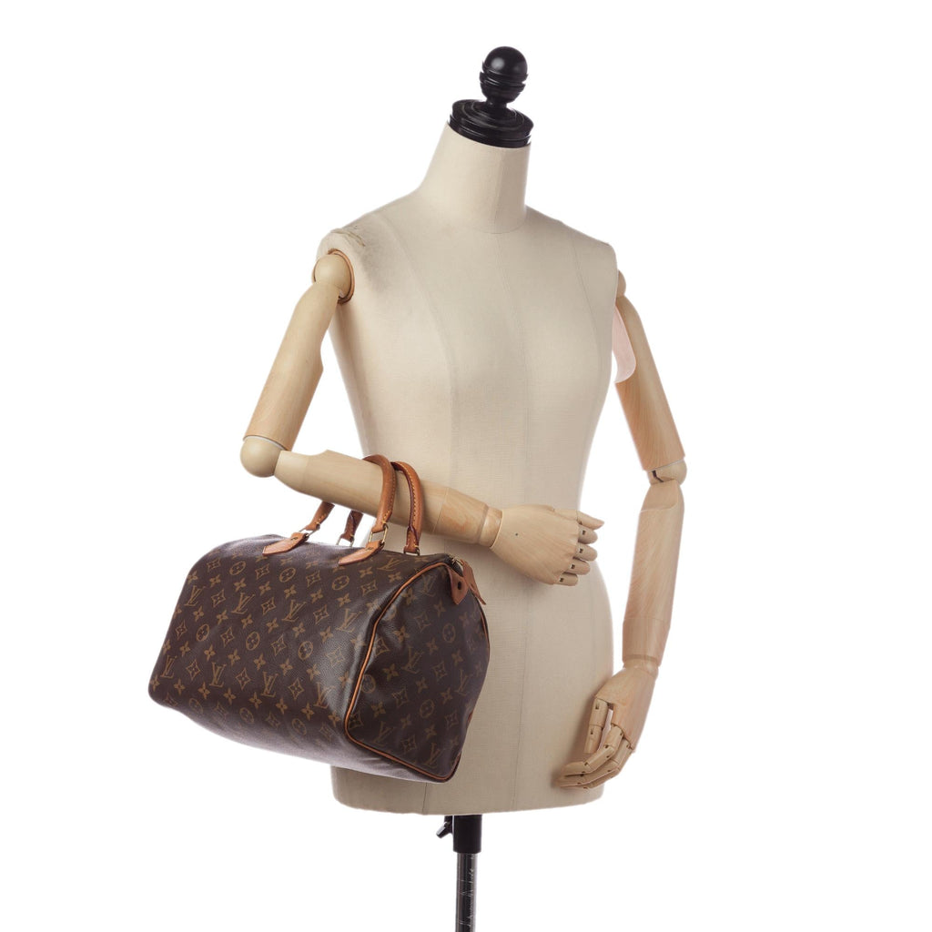 Louis Vuitton Monogram Speedy 30 (SHG-35146)