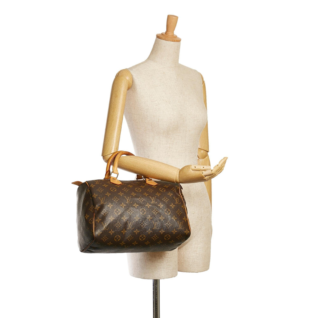 Louis Vuitton Monogram Speedy 30 (SHG-35169)