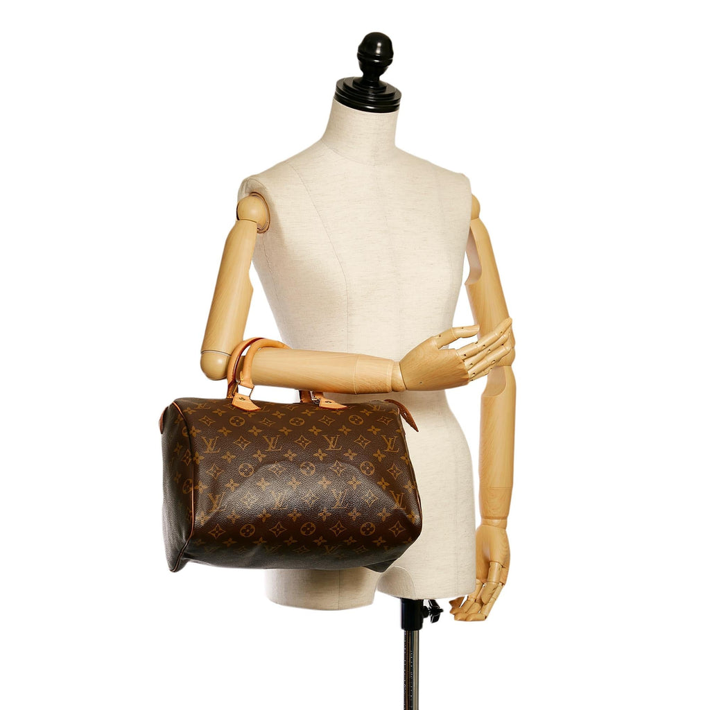 Louis Vuitton Monogram Speedy 30 (SHG-35319)