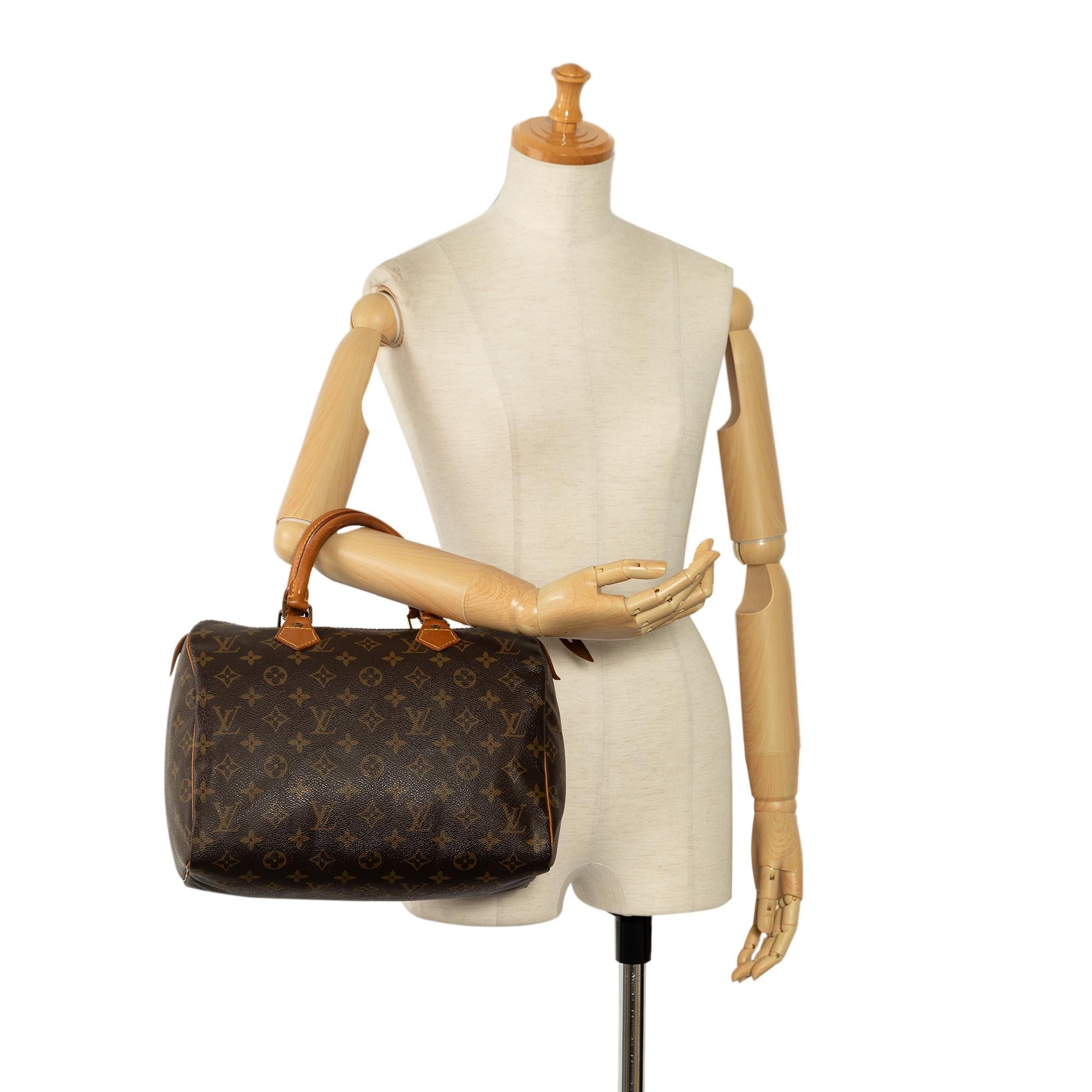 Louis Vuitton Monogram Speedy 30 (SHG-pOP08S)