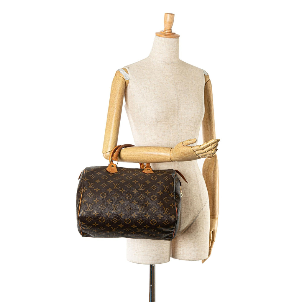 Louis Vuitton Monogram Speedy 30 (SHG-BAgX02)