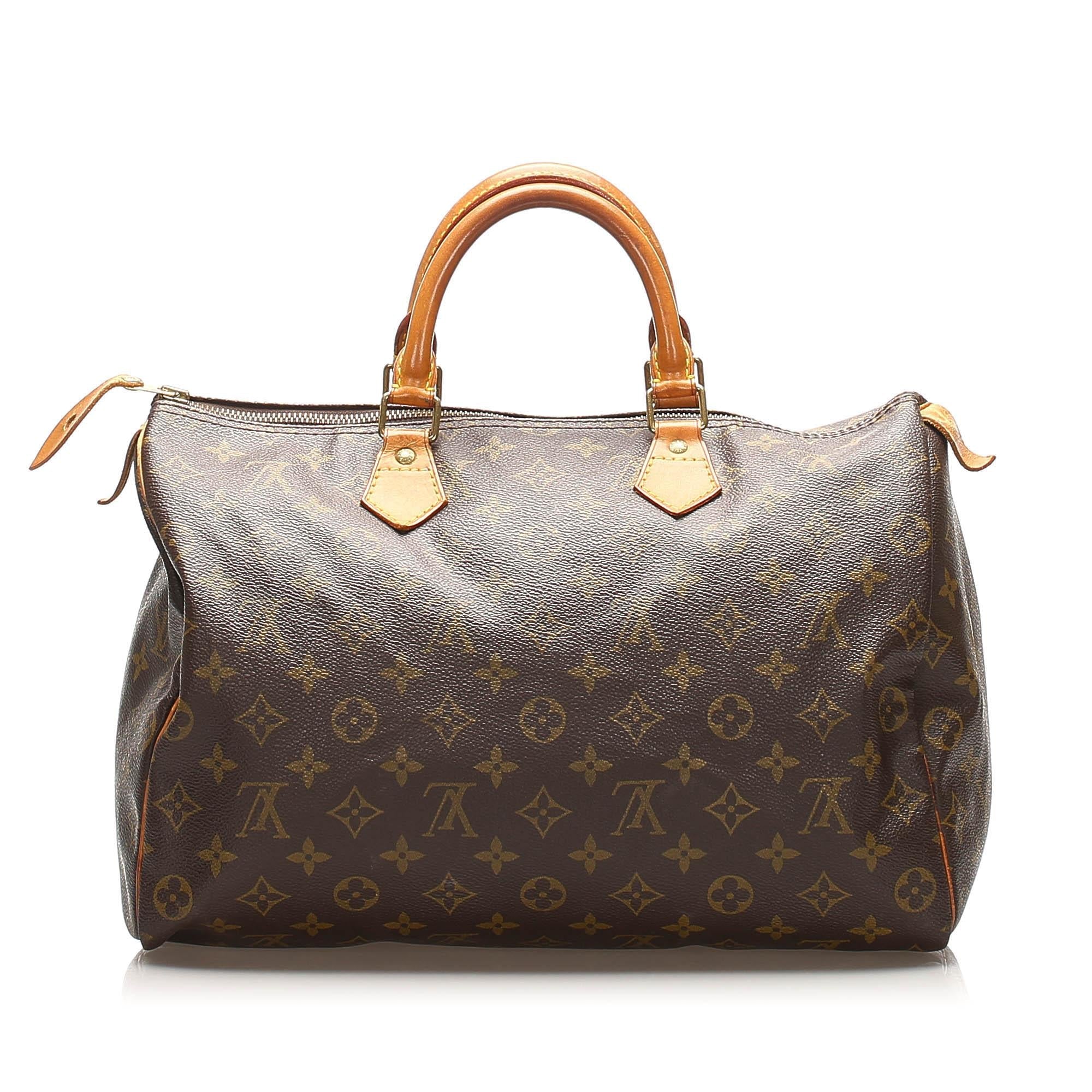 Louis Vuitton Monogram Speedy 35 (SHG-22393)