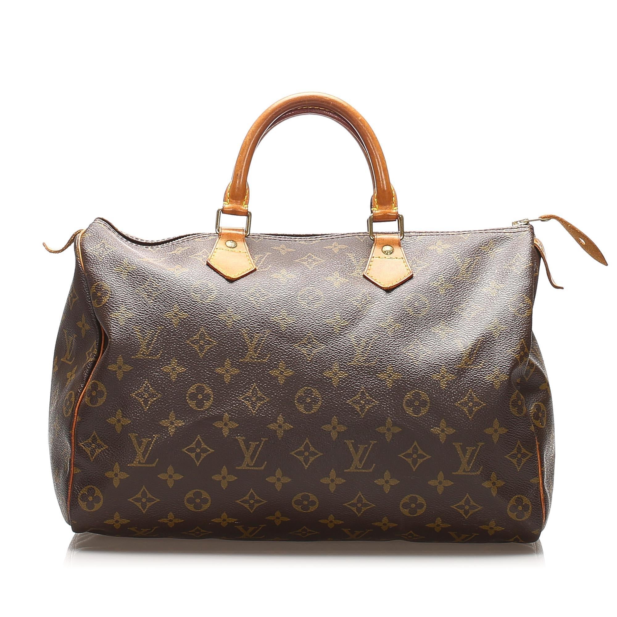Louis Vuitton Monogram Speedy 35 (SHG-22393)