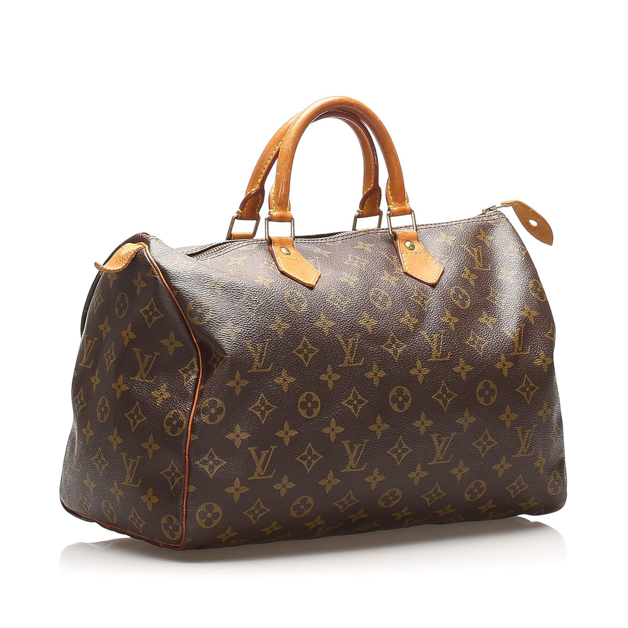 Louis Vuitton Monogram Speedy 35 (SHG-22393)