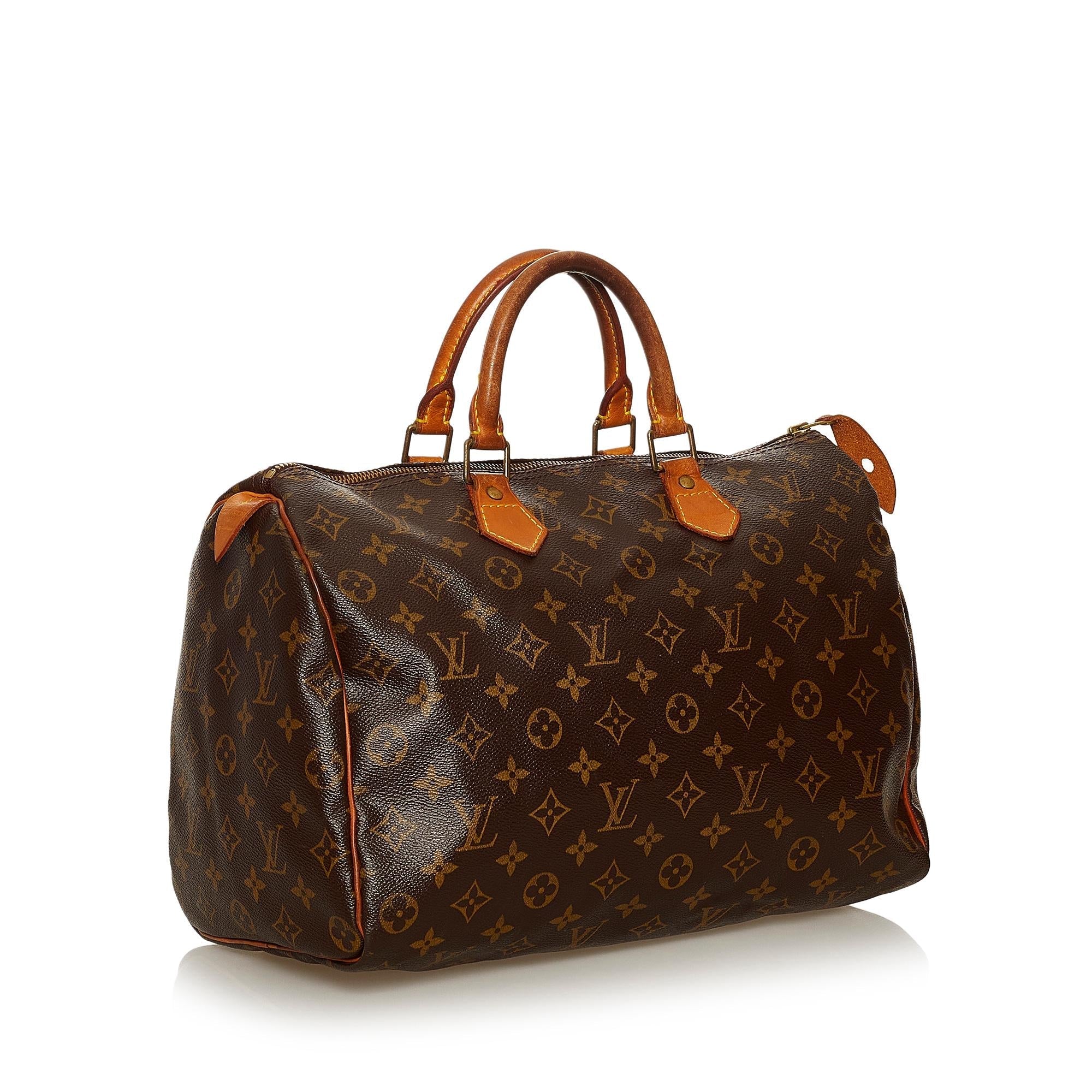 Louis Vuitton Monogram Speedy 35 (SHG-28795)