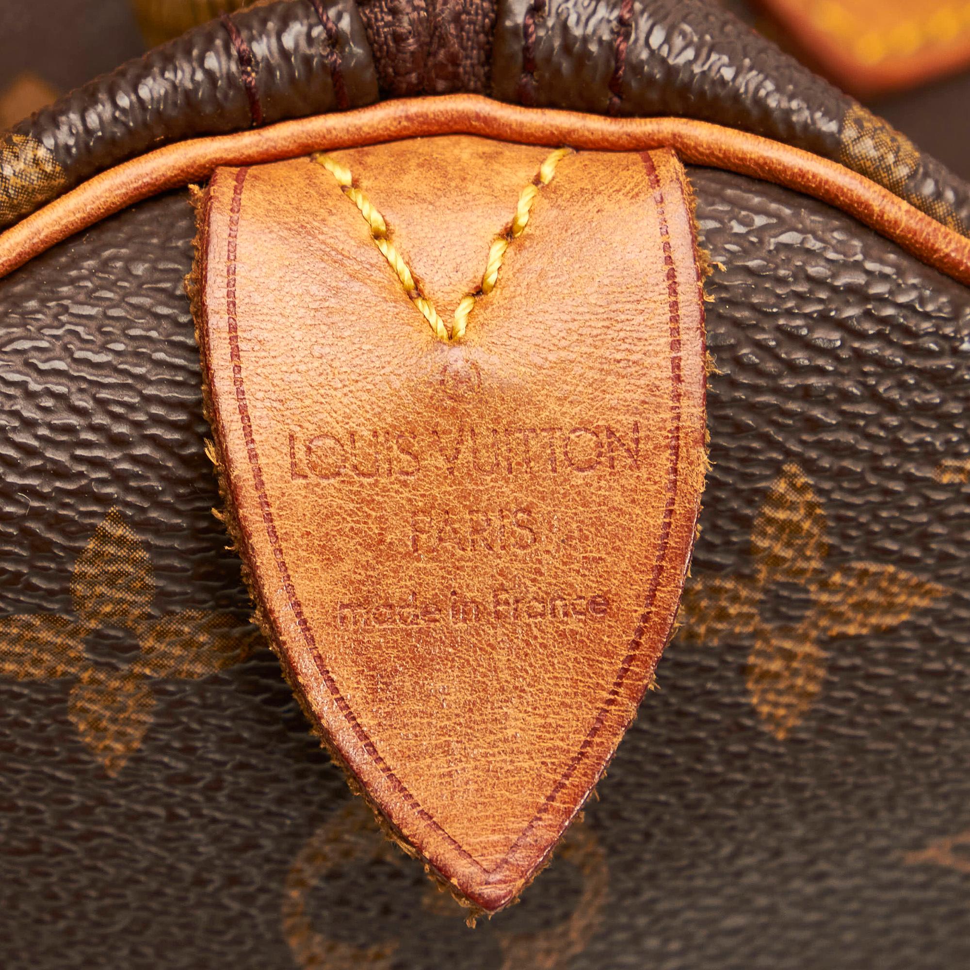 Louis Vuitton Monogram Speedy 35 (SHG-29660)