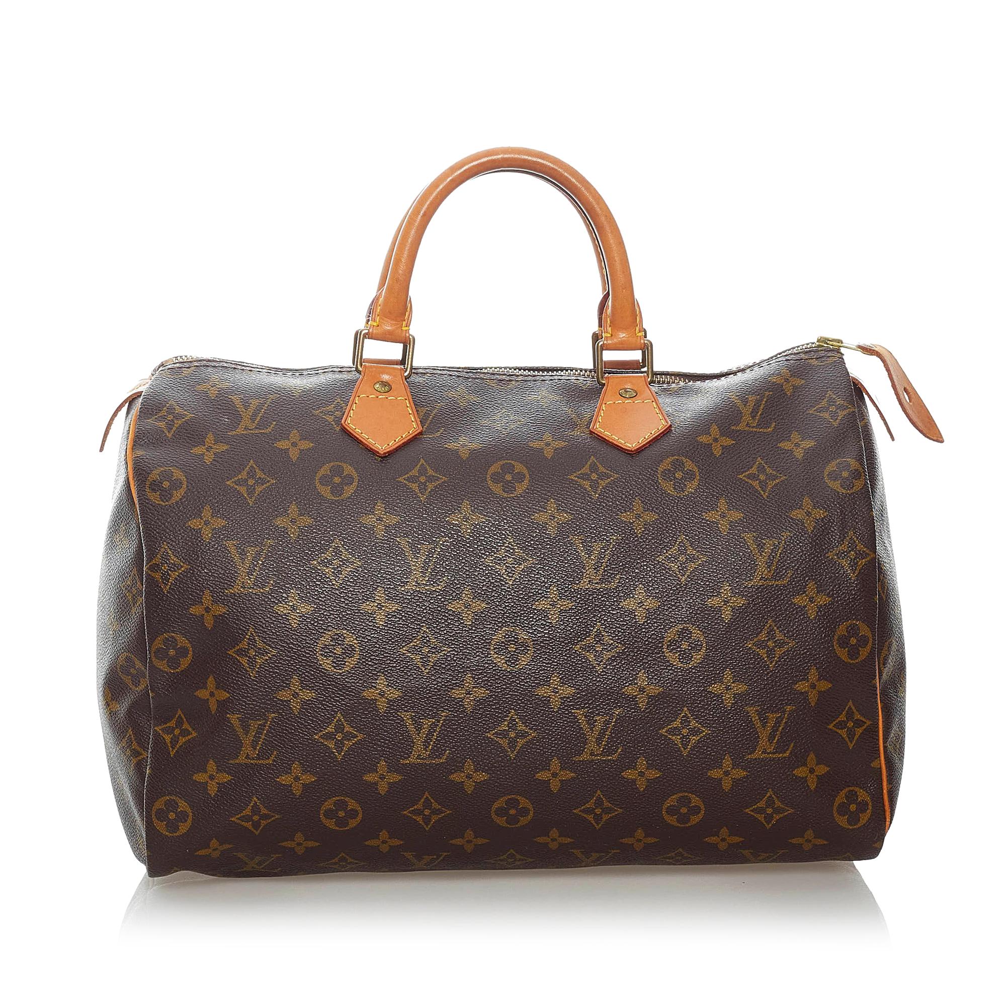 Louis Vuitton Monogram Speedy 35 (SHG-30804)