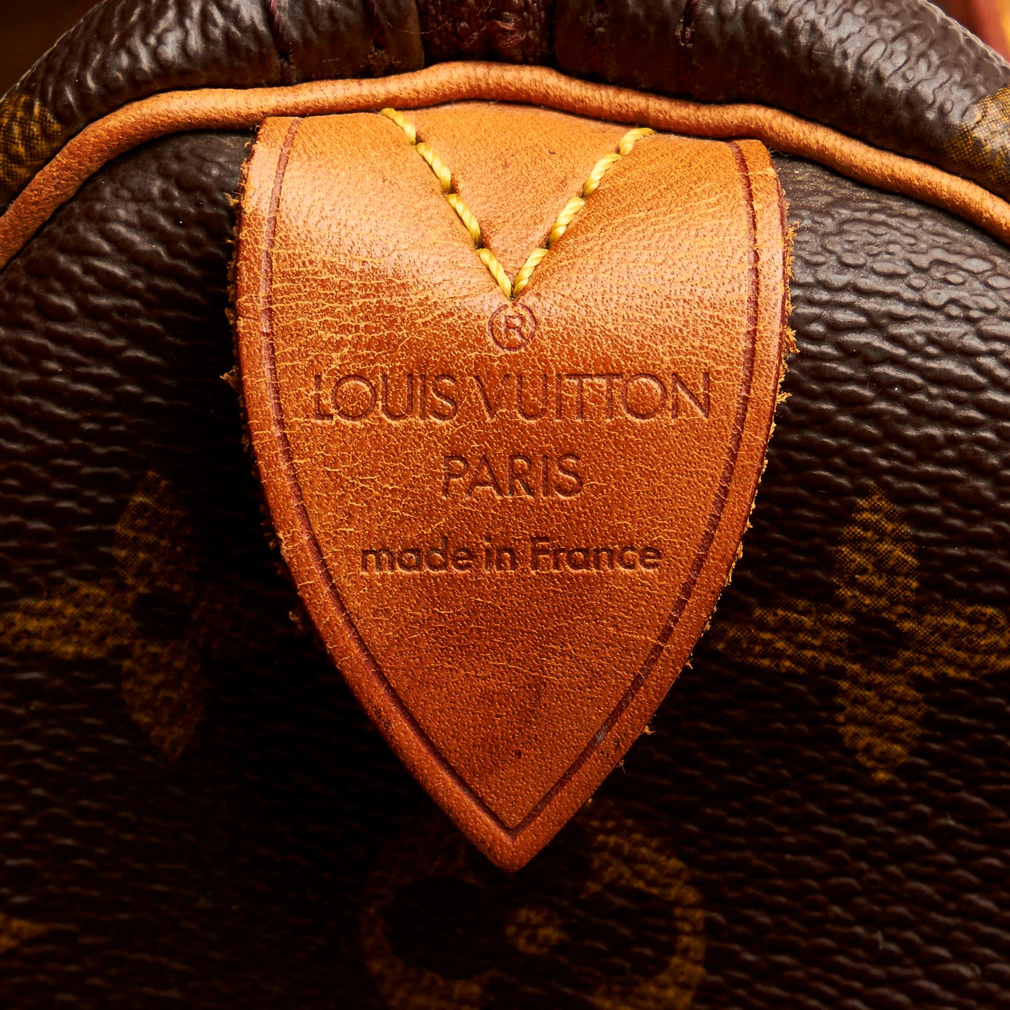 Louis Vuitton Monogram Speedy 35 (SHG-30804)